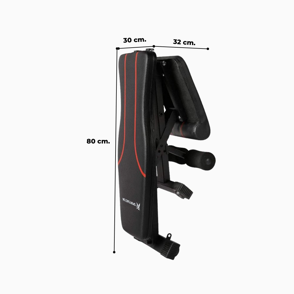 Træningsbænk - Justerbar og foldbar (Max. 200 KG)
