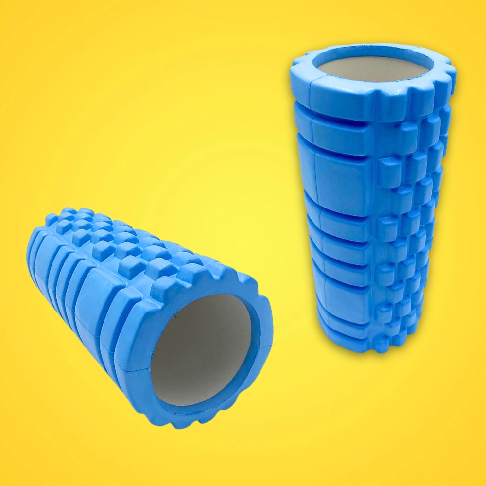 Foam roller med massagepunkter (Blå)