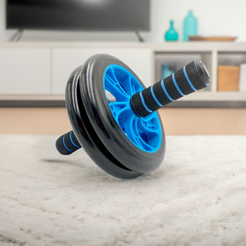 Double Exercise Wheel (Blå/Sort)