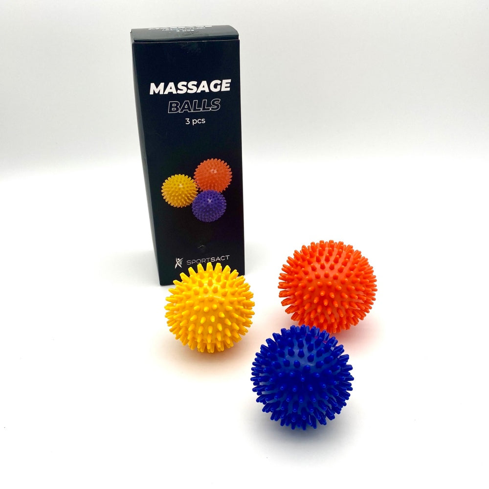 Massagebolde 3 stk. (7, 8 og 9 cm.)