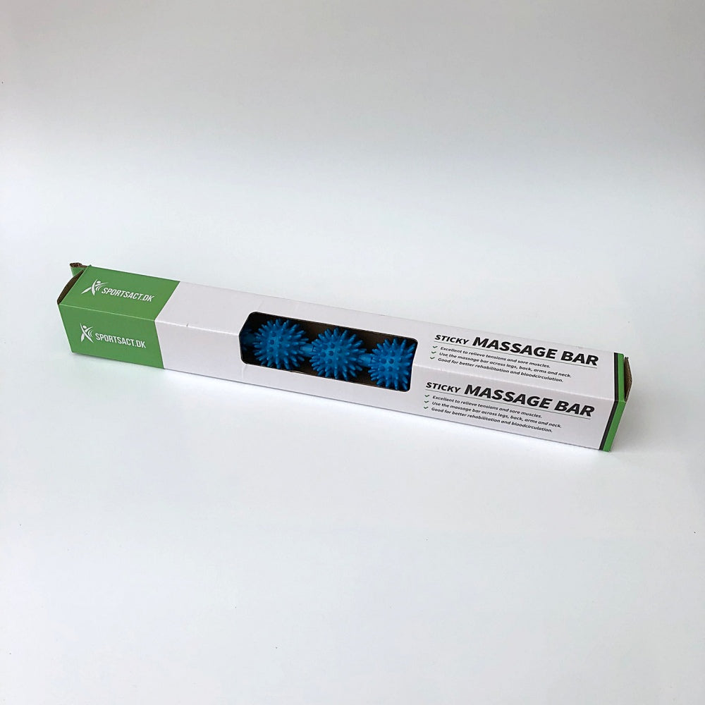 Massage Bar - Sticky Massage Roller - 53 cm. lang (Blå)