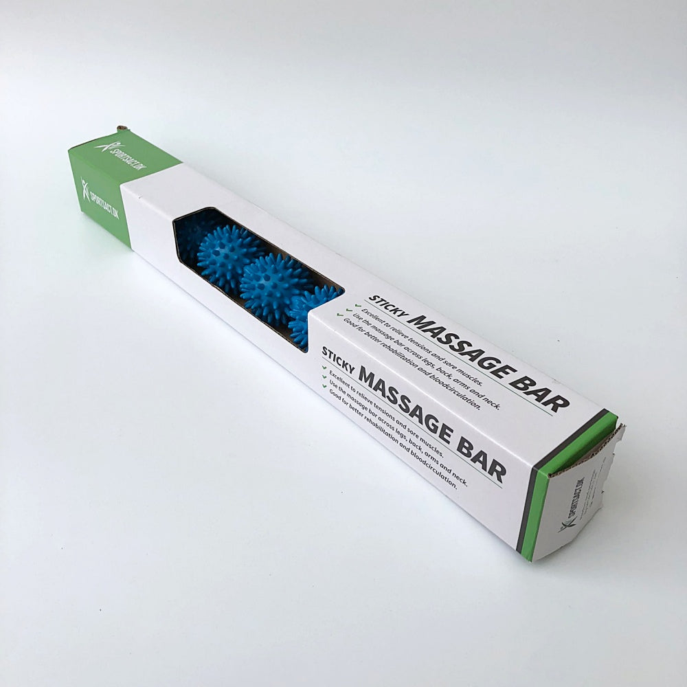 Massage Bar - Sticky Massage Roller - 53 cm. lang (Blå)