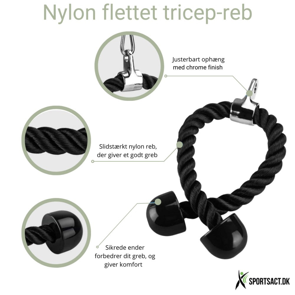 nylon flettet tricep reb