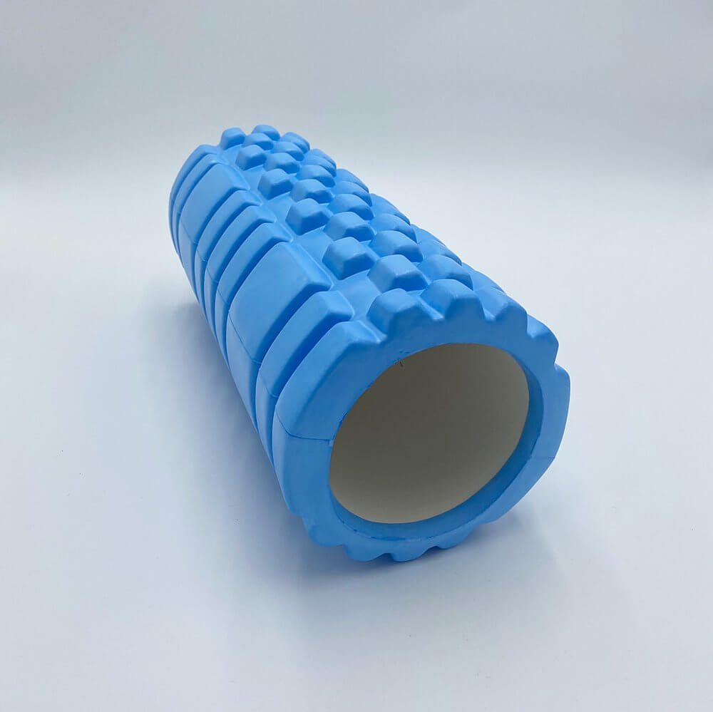 Foam roller med massagepunkter - 34x14 cm. (Blå)