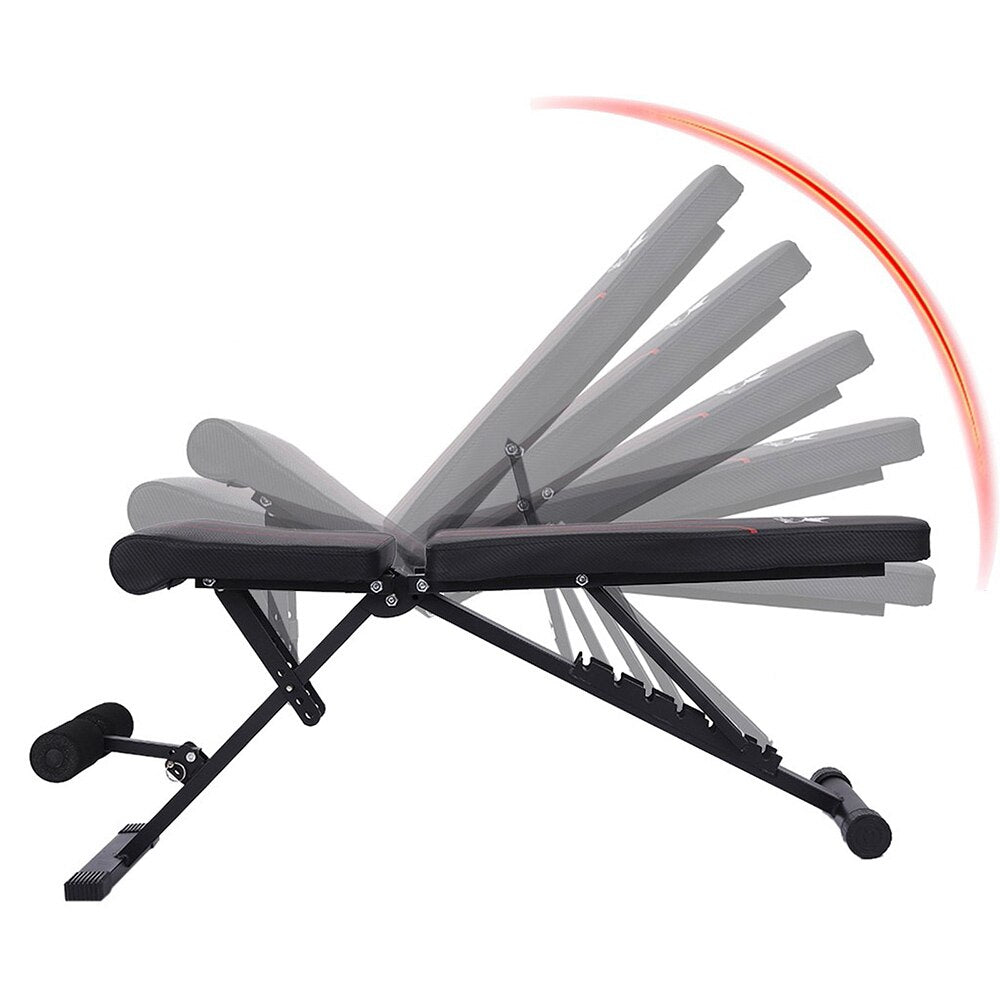 Træningsbænk - Justerbar og foldbar (Max. 200 KG)