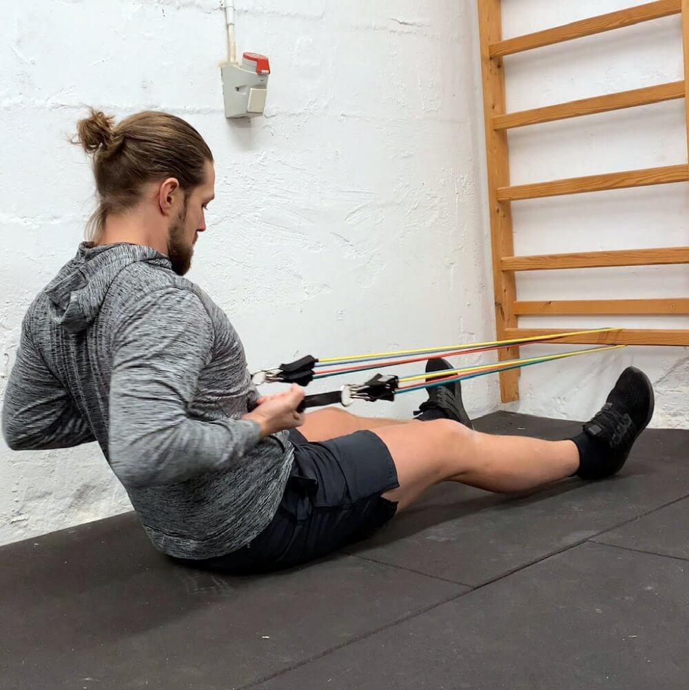 Elastiksæt med håndtag - HomeTrainer PRO (11 dele)
