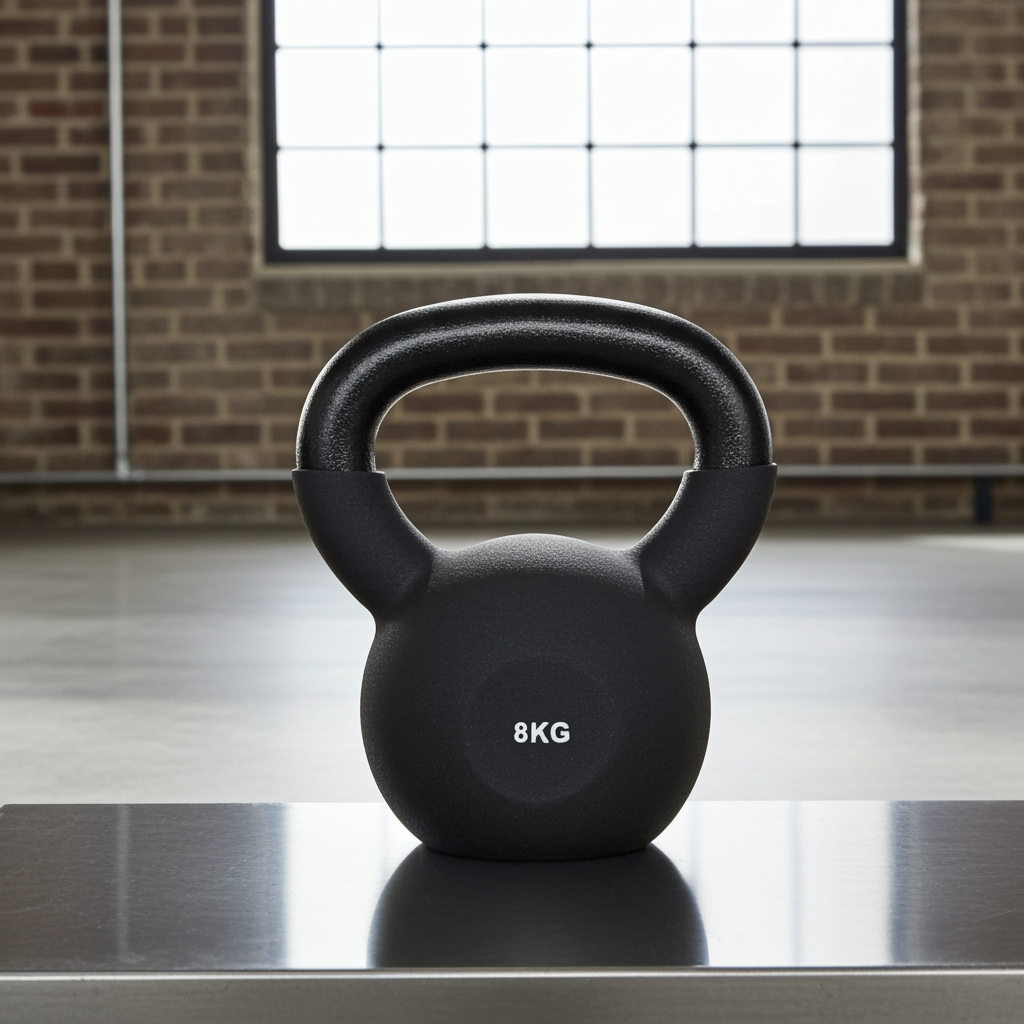 Kettlebell 8 KG (Støbejern og neopren)