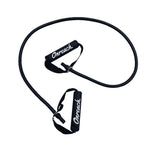 Træningselastik Exertube med håndtag - Sort (Hård styrke, 15 KG.)